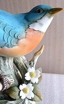 Homco Eastern Bluebird Masterpiece Porcelain By Muzuni - £49.43 GBP