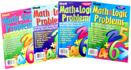 NEW Lot 4 Penny Press Dell Math &amp; Logic Problems Puzzle Books Cross Sums Kenken - £15.31 GBP