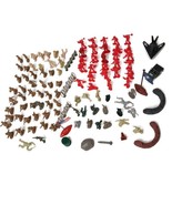 113 Piece Army Men Playset Military Plastic Toy Soldiers Firefighters - $15.97