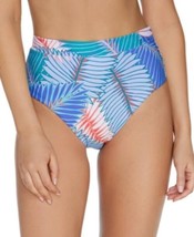 $40 Raisins Juniors&#39; Puerto Palm Printed High-Waist Bikini Bottoms Small - £13.84 GBP