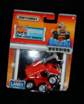 2010 Matchbox Mattel Big Rig Buddies &quot;Lanky&quot; the Orange Crane Truck New Sealed - £17.66 GBP