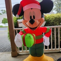 Gemmy Disney 2016 Mickey Mouse airblown inflatable Christmas 5 ft present - $24.55