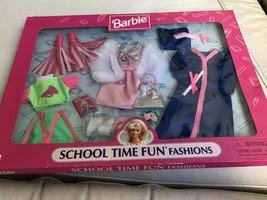 1997 School Time Fun Fashions Barbie Clothes And Accessories Nrfb - £35.96 GBP
