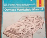 1978-1983 HAYNES DODGE PLYMOUTH COLT CHAMP FWD MODELS WORKSHOP MANUAL - £9.28 GBP