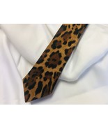 LEOPARD NECKTIE, BOWTIE, Pocket square,  cummerbund, Black brown and tan... - €9,98 EUR