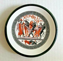 Vintage Hand Painted Greek Gods &amp; Goddesses Decorative Terracotta Plate ... - £11.98 GBP