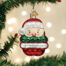 Old World Christmas Santa Popper Glass Christmas Ornament 44184 - £15.85 GBP