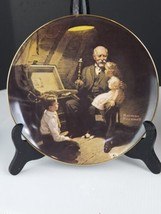Vintage Norman Rockwell Decorative Plate &quot;Grandpa’s Treasure Chest”  - £4.70 GBP