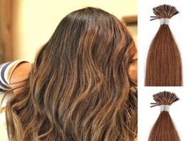 18&quot;,22&quot; 100grs,125s,I Tip (Stick Tip) Fusion Remy Human Hair Extensions #10 - £87.04 GBP+