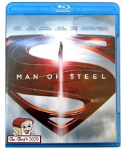 MAN OF STEEL Superman Adventure, Super Hero, Action Movie BluRay + DVD with case - £3.86 GBP