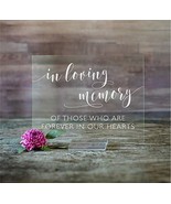 Wedding Sign (8X10, Clear Acrylic Stand) | In Loving Memory Acrylic Sign | - £35.26 GBP