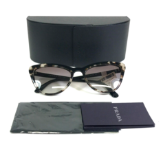 Prada Sunglasses SPR01V 398-0A7 Black Gray Tortoise Cat Eye Gray Gradient Lenses - £117.25 GBP