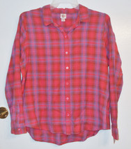 Mossimo Supply Co Womens Plaid Button Down Shirt Size 2XLarge NWT - £13.28 GBP