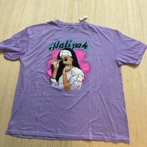 Aaliyah Purple Lavender Multi Color Spray Paint Look Short Sleeve XL Bra... - £9.20 GBP