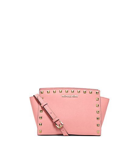 Michael MK large hot sale selma studded saffiano tote