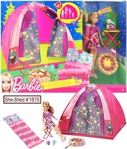 Barbie Sisters Camping Sleep Out Playset V4401 Stacie, Tent NIB 2011 Mattel - £39.27 GBP
