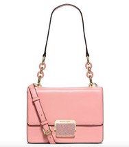 Michael Kors Cynthia Small Pale Pink Leather Shoulder Flap Bag - NWT  - £110.58 GBP