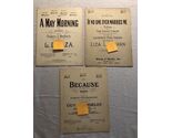 Unique Song Cards with Sheet Music inside The Bottom Line lot of 8 100254 - $12.60