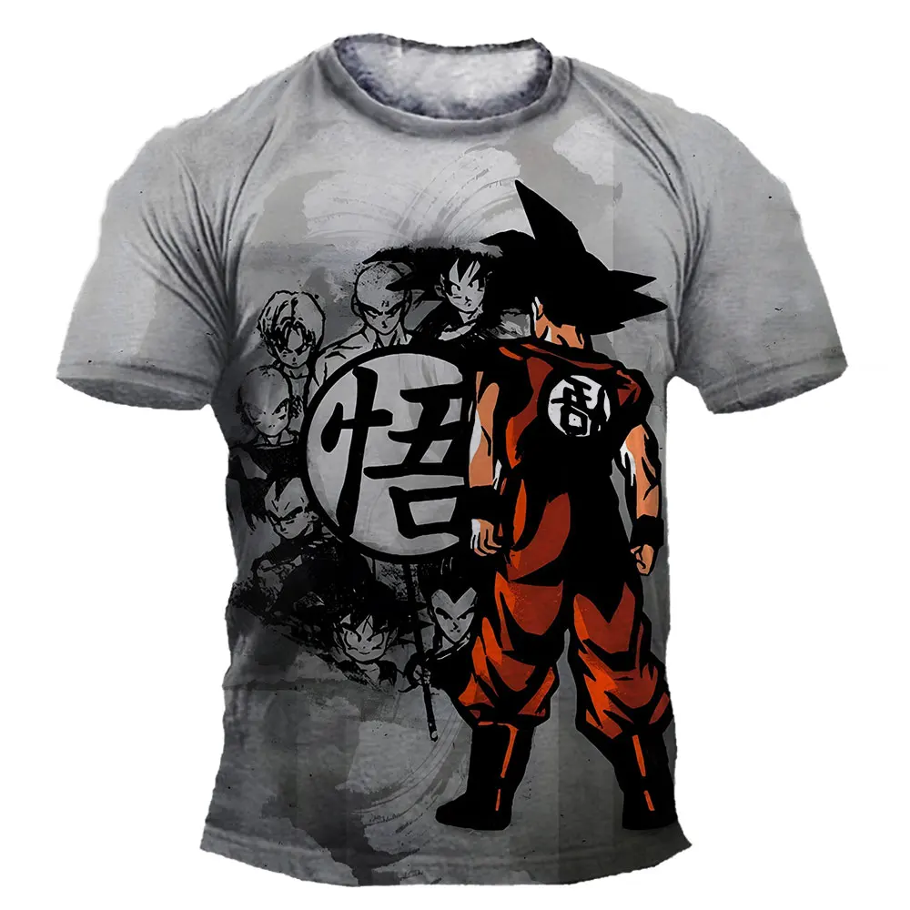 Son Goku Men&#39;s T-shirt Dragon Ball Z T Shirt Super Saiyan Costume Tops Baby Boys - £12.66 GBP+