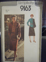 Simplicity 9163 Misses Skirt, Blouse &amp; Lined Jacket Pattern - Size 16 Bust 38 - £6.72 GBP