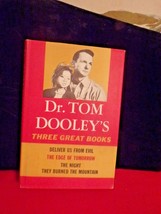 1960 Dr. Tom Dooley&#39;s Three Great hardback book with dust jacket - $19.80