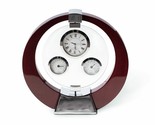 Bey Berk CM667 Salzburg Mahogany Desk Clock - £72.79 GBP