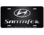 Hyundai Santa Fe Inspired Art on Mesh FLAT Aluminum Novelty License Tag ... - $17.99