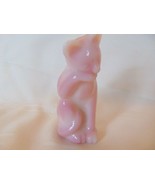  Fenton Pink Rosalene Cleaning Cat - $89.09