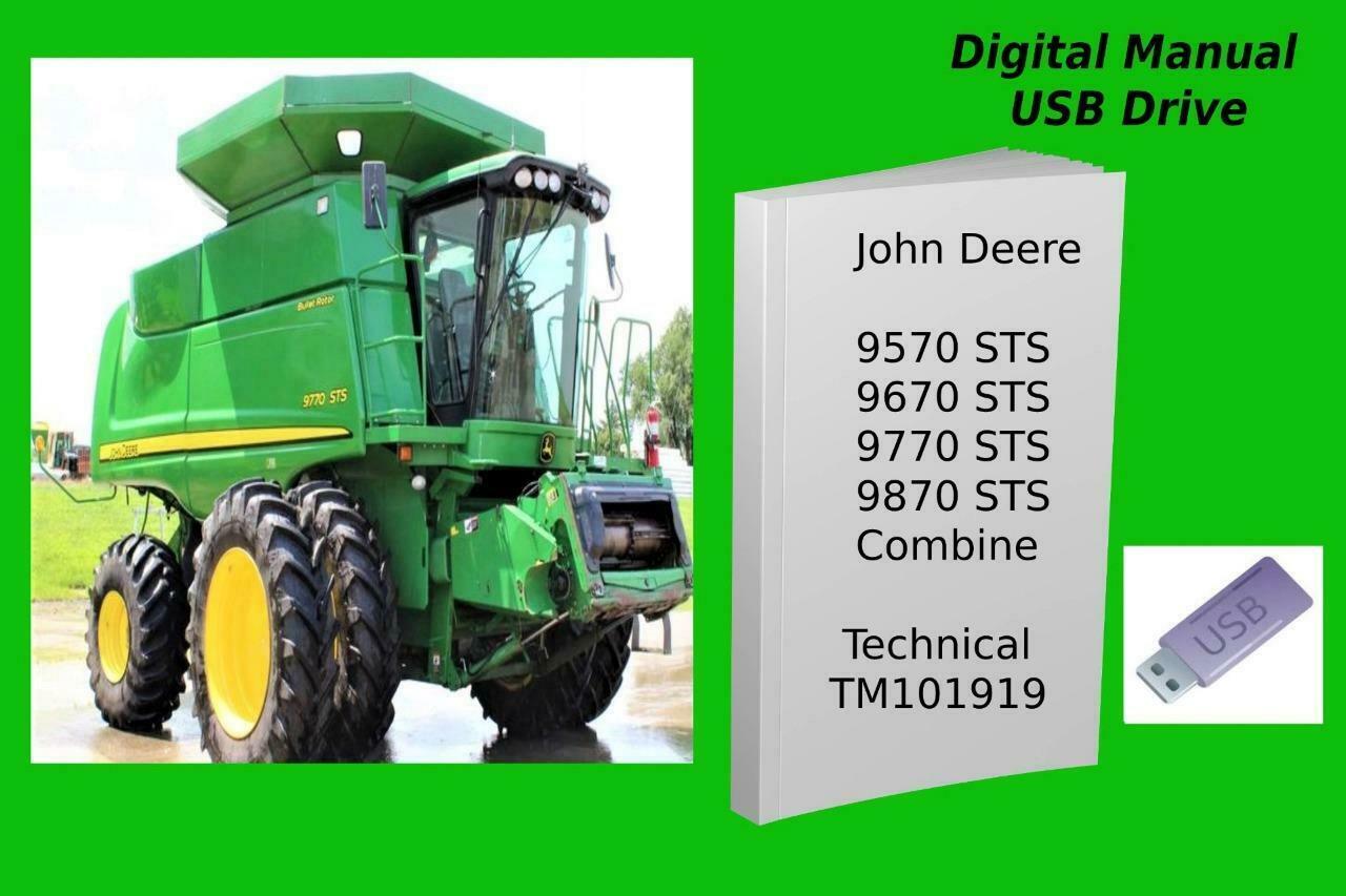 Primary image for John Deere 9570 STS 9670 STS 9770 STS 9870 STS Combine Technical Manual TM101919