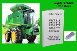 John Deere 9570 STS 9670 STS 9770 STS 9870 STS Combine Technical Manual TM101919 - £15.12 GBP