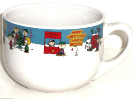 Charlie Brown Reanuts Snoopy Merry Christmas Coffee Mug Cup Bowl Galerie - $19.95