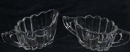 Heisey Cream Pitcher Sugar Bowl Glass Clear Chrysolite Vintage 1930 1950 - £39.29 GBP