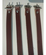  PORSCHE 911 &amp; 912 Leather SKI Straps for Leitz Roof Luggage Rack Set of 4 - £43.88 GBP