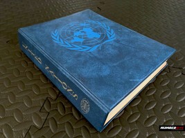 Vintage 5lbs UNITED NATIONS Cover Stamp Collection Album 1951 - 1980 HAR... - $197.99