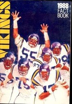 Minnesota Vikings &#39;88-MEDIA GUIDE-RICH Gannon Vg - £14.88 GBP