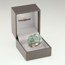 Daniel Swarovski Sterling Silver Crystal Cluster Ring w/ Box Size 50 - £94.74 GBP