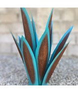 Metal agave Turquoise garden sculpture, Metal Agave outdoor, Mexican Teq... - £173.81 GBP