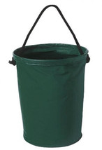 Heavy Vinyl Soft sided Collapsible Bucket Pail w/Rope Handle great for t... - £7.83 GBP