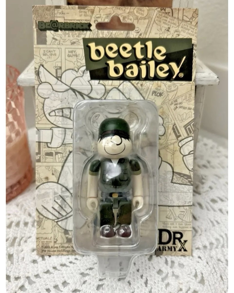 Medicom Toy Bearbrick BEETLE BAILEY 100%  DR X ARMY Dr Romanelli  - NEW! - $130.89