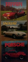 Ferrari Jaguar &amp; Porsche Color Library Photo Book Set of 3 - $32.66