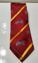 Cleveland Cavaliers NBA Neck Tie Mens 100% Silk Cavs Basketball Red Yellow - £18.23 GBP