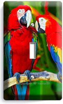 Colorful Tropical Macaw Parrots 1 Gang Light Switch Wall Plate Pet Shop Hd Decor - £9.43 GBP