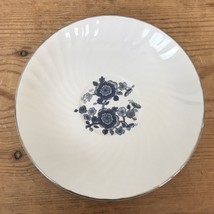 Set 3 Vtg Royal Blue Ironstone Enoch Wedgwood Tunstall Porcelain Plates ... - $49.99