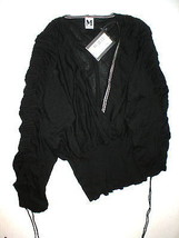 NWT Designer M Missoni Womens 10 Sweater 46 Black Cashmere Silk New Ruch... - £999.03 GBP