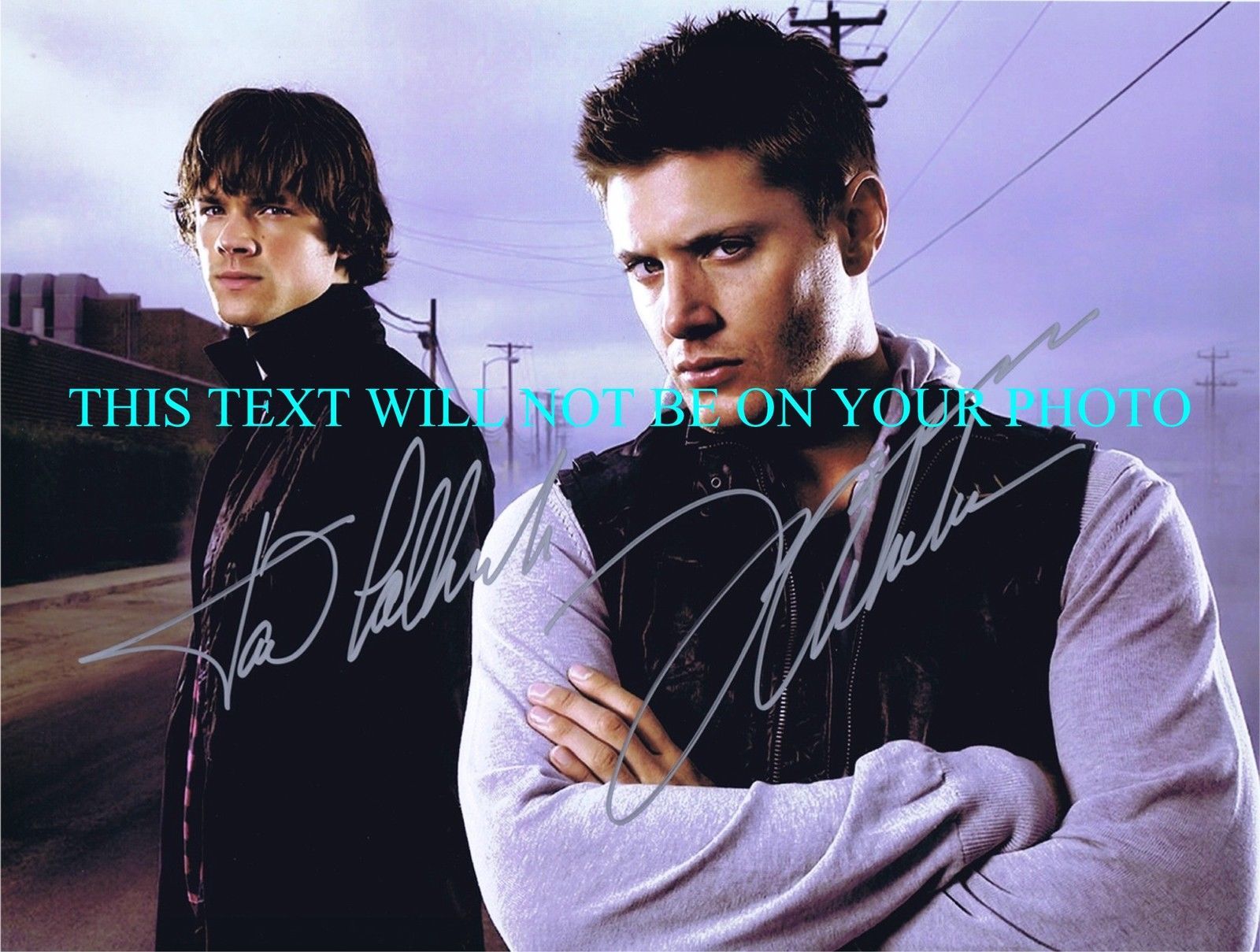 Primary image for SUPERNATURAL CAST JARED PADALECKI AND JENSEN ACKLES AUTOGRAPHED 8x10 RP PHOTO