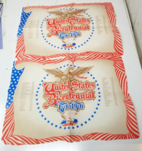 1976 USA Bicentennial Paper Placemats Set of 2 Eagle State Admittance List - $15.15