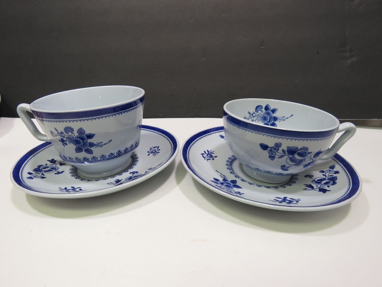 Set of 2 Different Shaped Copeland Spode Spodes Gloucester Cups and Saucers - $27.72