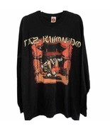 Looney Tunes Vintage 1998 Taz Kwon Do Long Sleeve Graphic Tee XL - $65.45