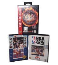 (Cases Only) Sega Genesis Video Game Case Lot of 3 ~ NBA JAM TE, Bulls vs Lakers - £12.70 GBP