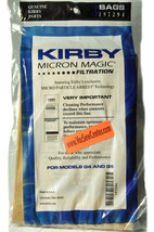 Kirby Micron Magic Disp. Vacuum Bags, 3 Pk,  K-197294 - £7.02 GBP